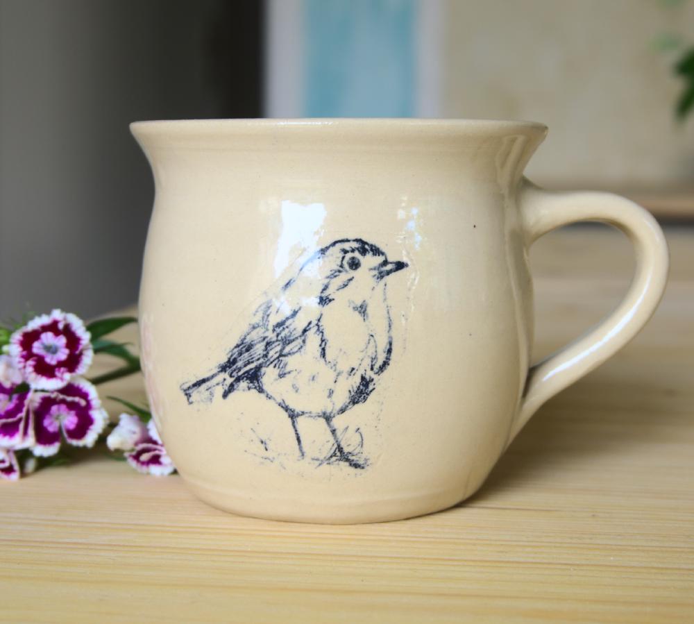 Keramiktasse "Rotkehlchen" Keramiktasse "Rotkehlchen"